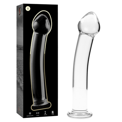 NEBULA SERIES BY IBIZA - MODELL 11 DILDO BOROSILIKATGLAS KLAR 16 CM -O- 3 CM