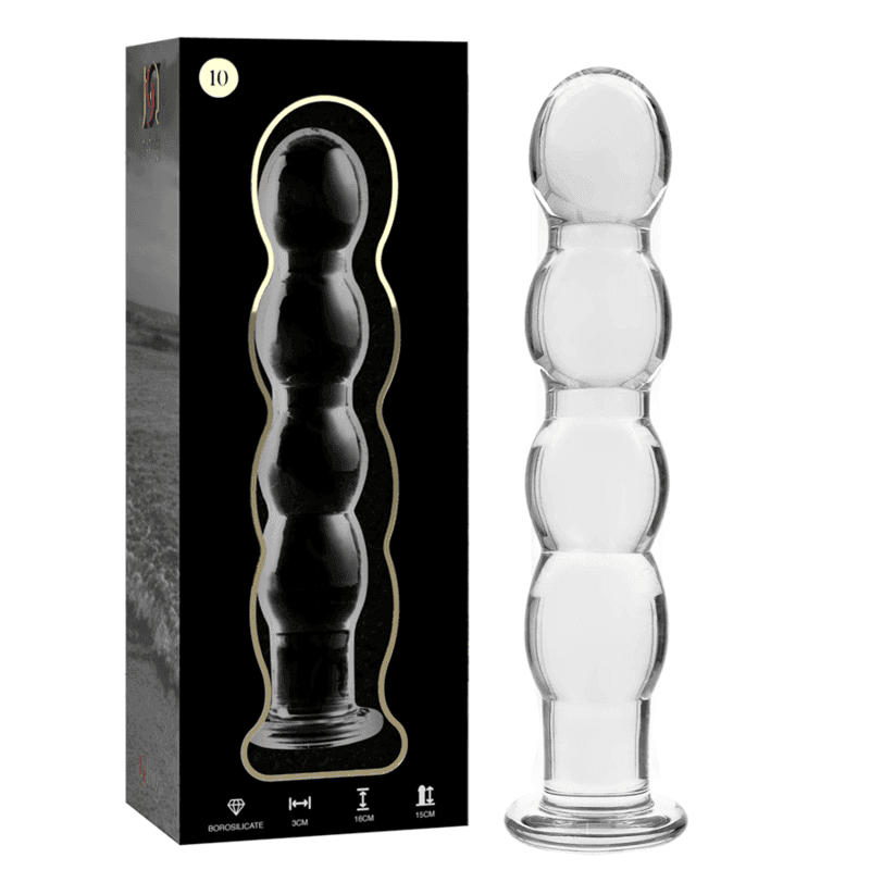 NEBULA SERIES BY IBIZA - MODELL 10 DILDO BOROSILIKATGLAS KLAR 16.5 CM -O- 3.5 CM - Vanelion Paradise