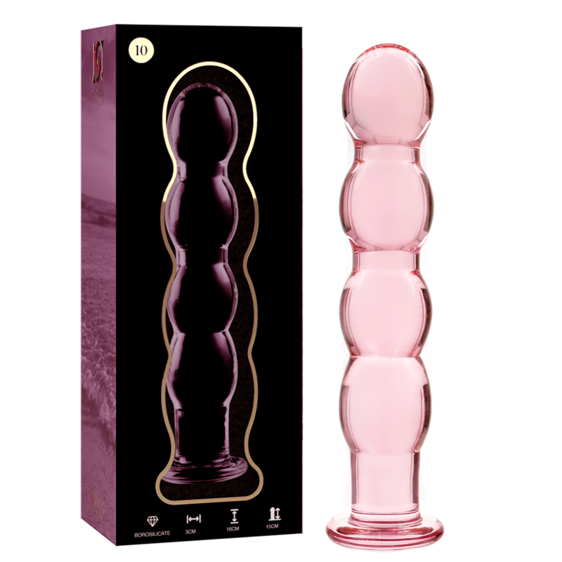 NEBULA SERIES BY IBIZA - MODELL 10 DILDO BOROSILIKATGLAS KLAR 16.5 CM -O- 3.5 CM