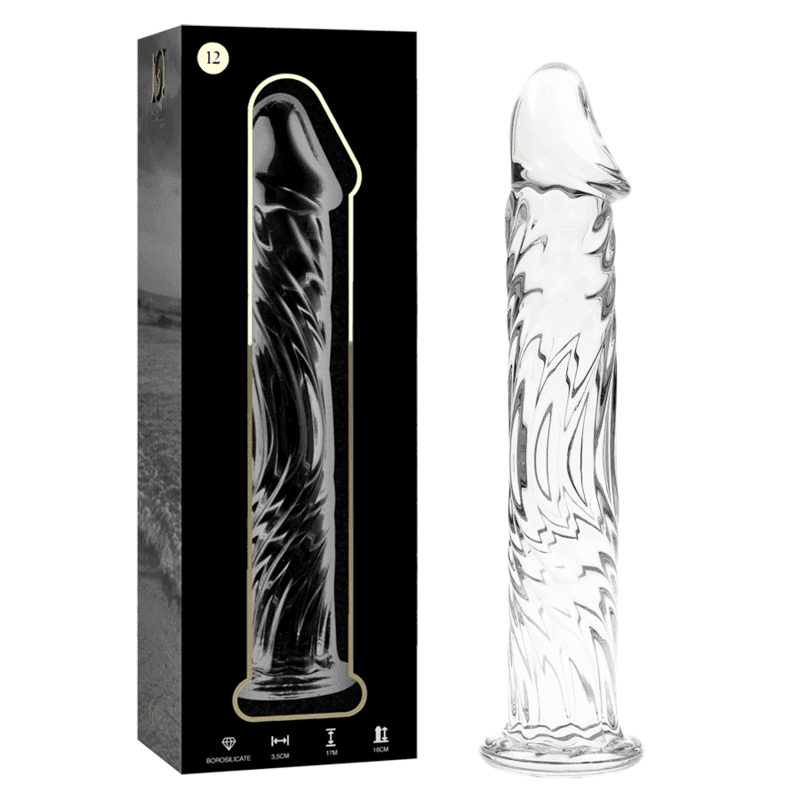 NEBULA SERIES BY IBIZA - MODELL 12 DILDO BOROSILIKATGLAS KLAR 17 CM -O- 3.5 CM - Vanelion Paradise