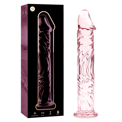 NEBULA SERIES BY IBIZA - MODELL 12 DILDO BOROSILIKATGLAS KLAR 17 CM -O- 3.5 CM