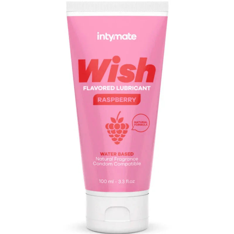 Intymate Wish Raspberry – wasserbasiertes Gleitgel mit Himbeeraroma 100 ml - Vanelion Paradise