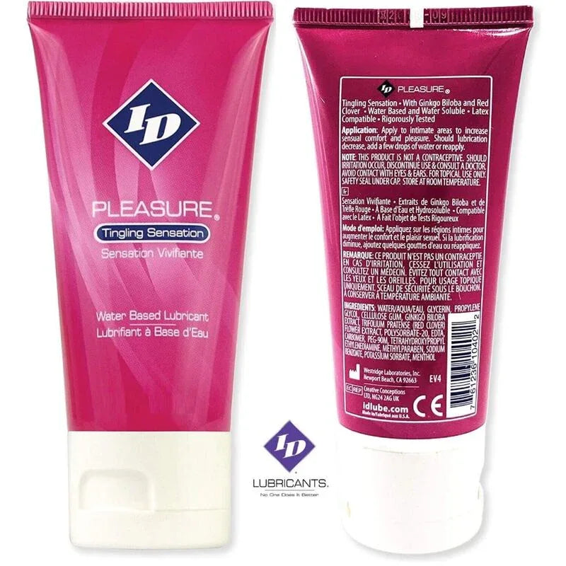 ID PLEASURE - WASSERBASIERTES GLEITMITTEL TINGING SENSATION TRAVEL TUBE 60 ML - Vanelion Paradise