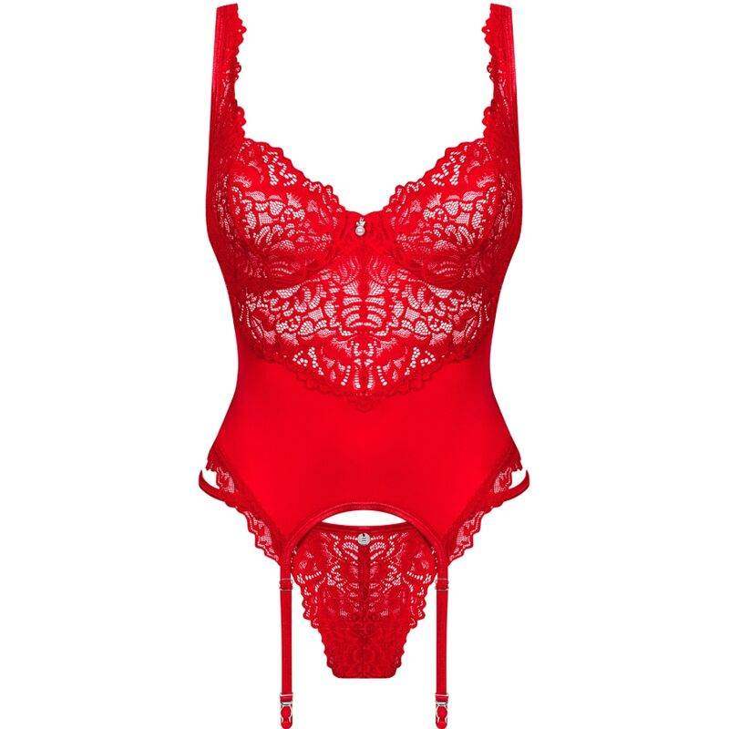 OBSESSIVE - AMOR CHERRIS KORSETT & TANGA L/XL - Vanelion Paradise