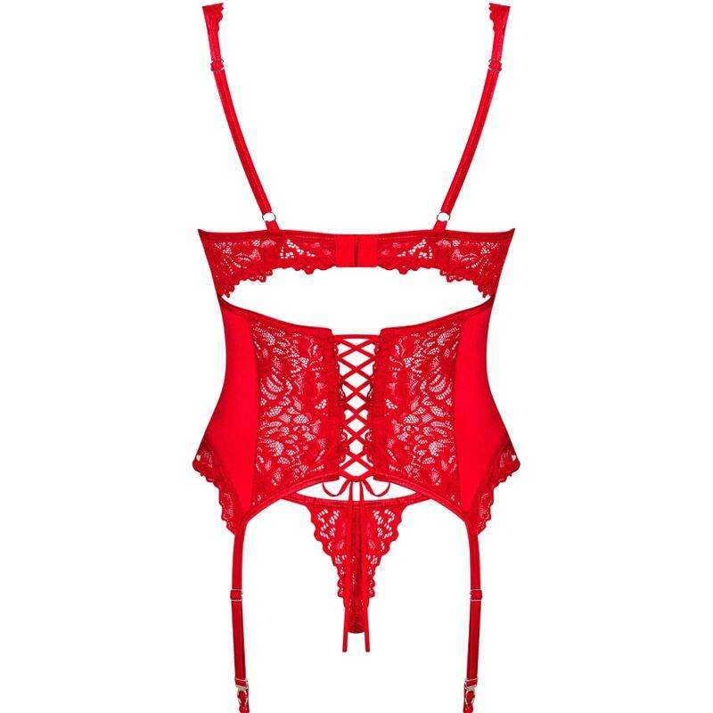 OBSESSIVE - AMOR CHERRIS KORSETT & TANGA L/XL - Vanelion Paradise