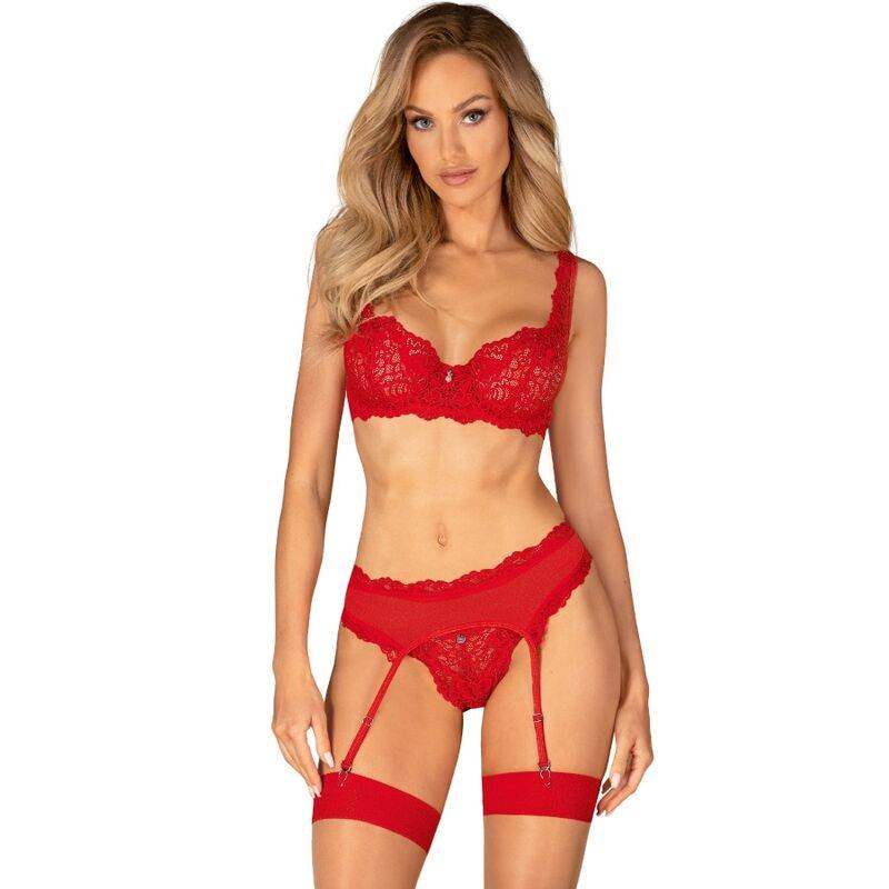 OBSESSIVE - AMOR CHERRIS SET 3-TEILIG L/XL - Vanelion Paradise