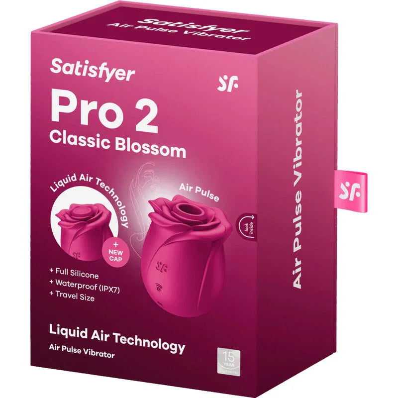 SATISFYER - AIR PULSE PRO 2 CLASSIC BLOSSOM VIBRATOR - Vanelion Paradise