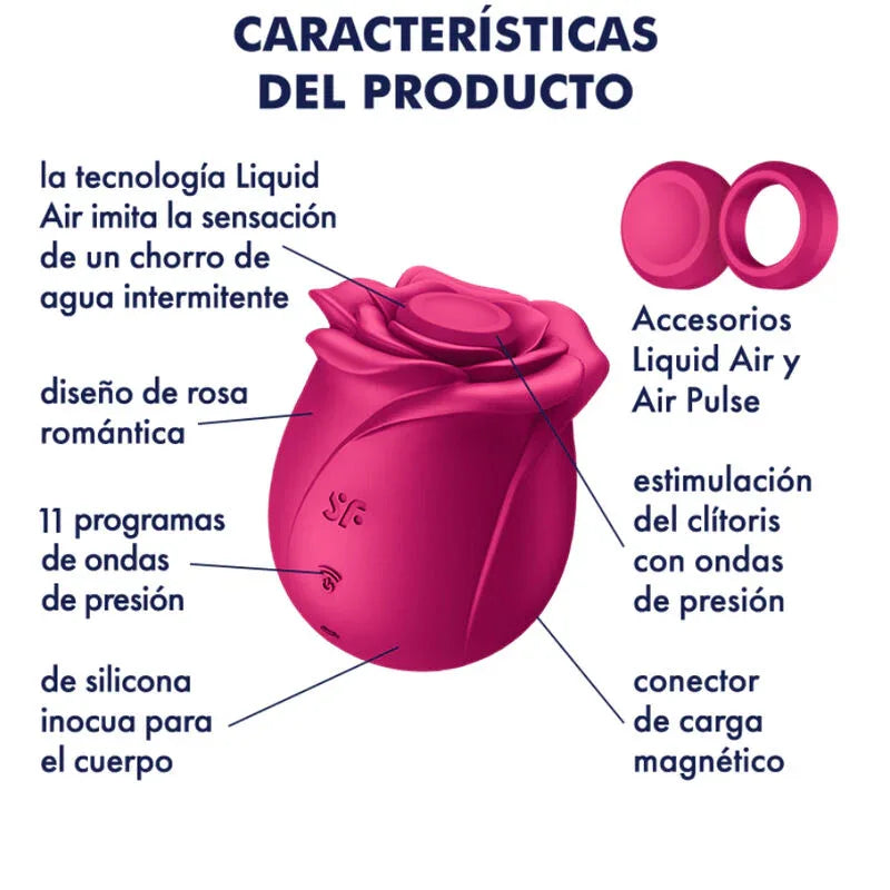 SATISFYER - AIR PULSE PRO 2 CLASSIC BLOSSOM VIBRATOR - Vanelion Paradise