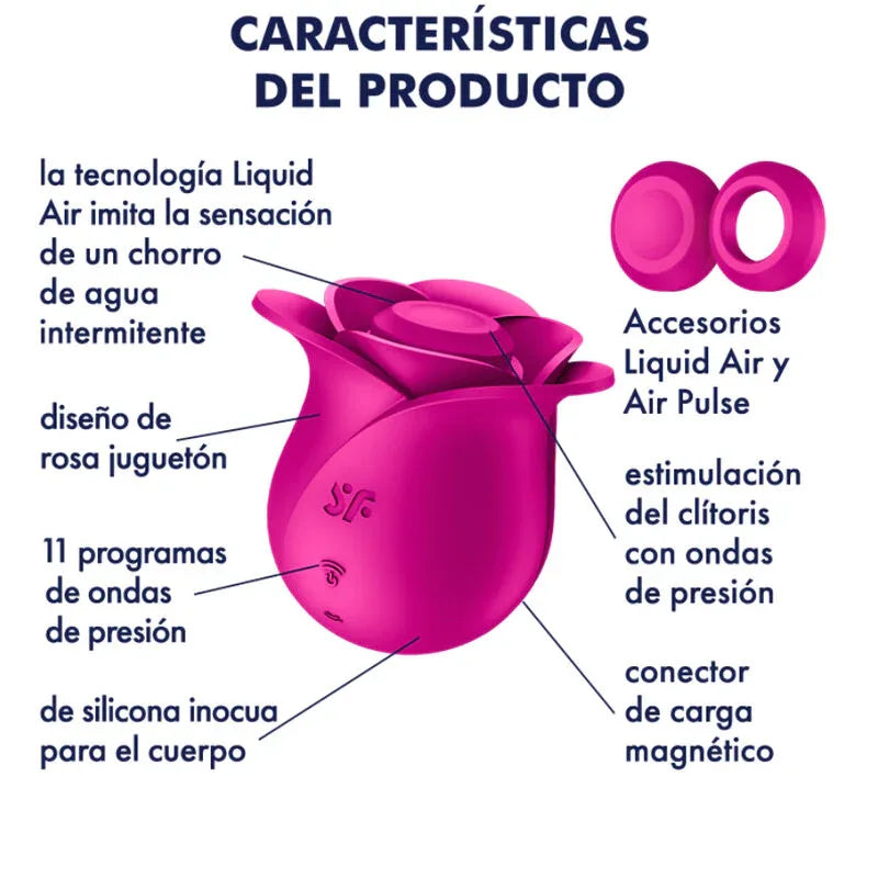 SATISFYER - AIR PULSE PRO 2 MODERNER BLOSSOM VIBRATOR - Vanelion Paradise