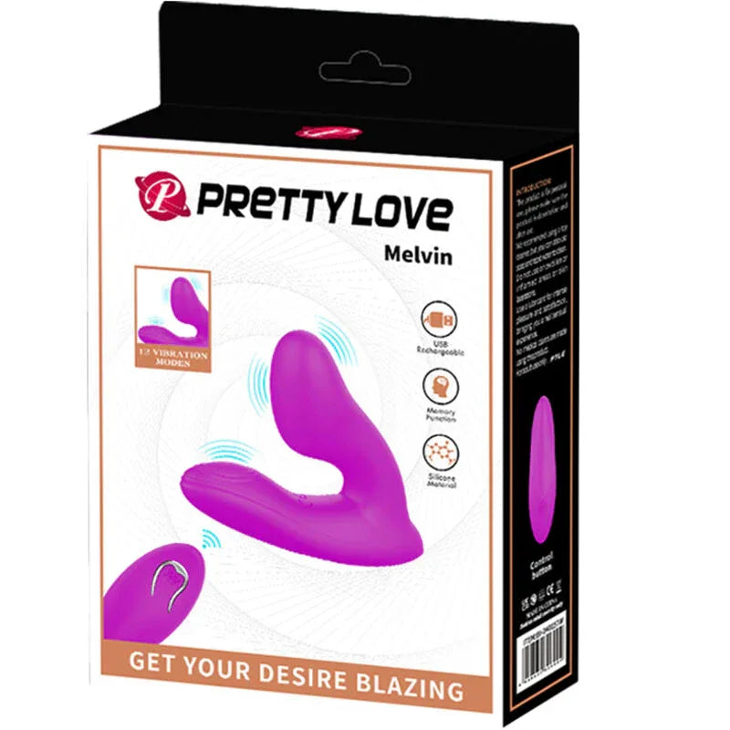PRETTY LOVE - MELVIN KLITORISMASSAGER MIT FERNBEDIENUNG - Vanelion Paradise