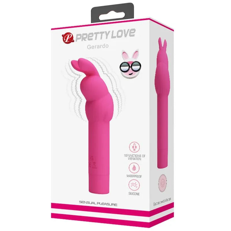 PRETTY LOVE - GERARDO FUSCHIA RABBIT SILIKONVIBRATOR - Vanelion Paradise