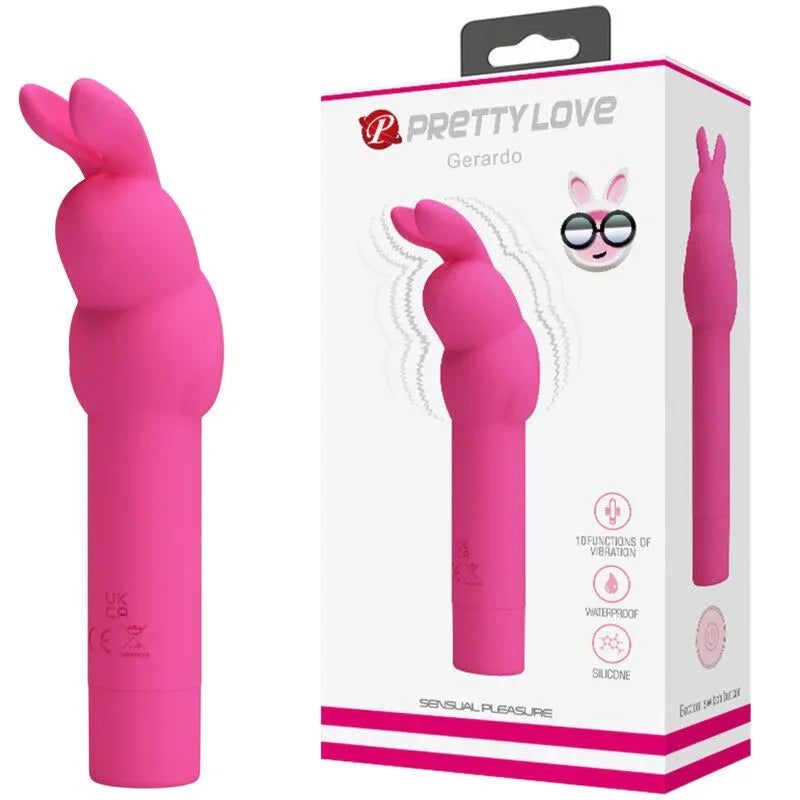 PRETTY LOVE - GERARDO FUSCHIA RABBIT SILIKONVIBRATOR - Vanelion Paradise