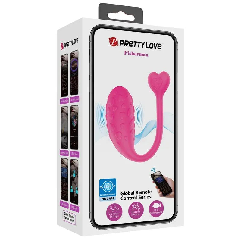 PRETTY LOVE - APP-GESTEUERTES ROSA FISHER-VIBRATIONS-EI - Vanelion Paradise