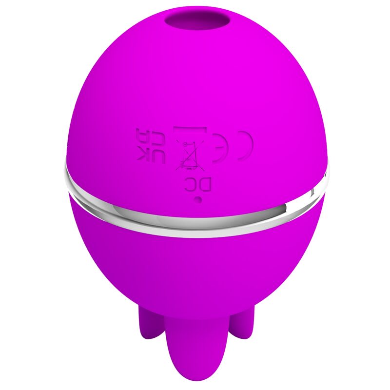 PRETTY LOVE - GEMINI BALL LILA. RUNDER VIBRATOR AUS SILIKON