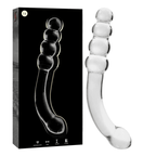 NEBULA SERIES BY IBIZA - MODELL 14 DILDO BOROSILIKATGLAS KLAR 18.5 CM -O- 3 CM - Vanelion Paradise