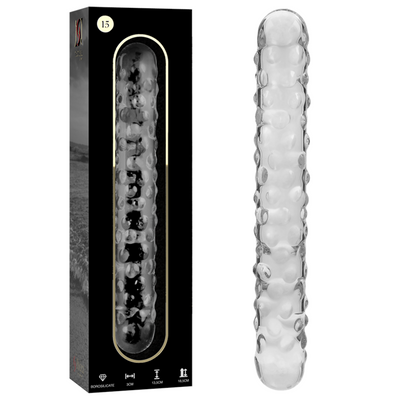 NEBULA SERIES BY IBIZA - MODELL 15 DILDO BOROSILIKATGLAS KLAR 18.5 CM -O- 3 CM