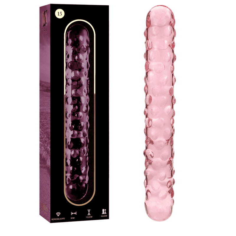 NEBULA SERIES BY IBIZA - MODELL 15 DILDO BOROSILIKATGLAS KLAR 18.5 CM - 3 CM - Vanelion Paradise