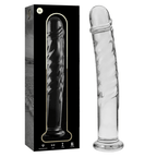 NEBULA SERIES BY IBIZA - MODELL 16 DILDO BOROSILIKATGLAS KLAR 18.5 CM -O- 3 CM - Vanelion Paradise