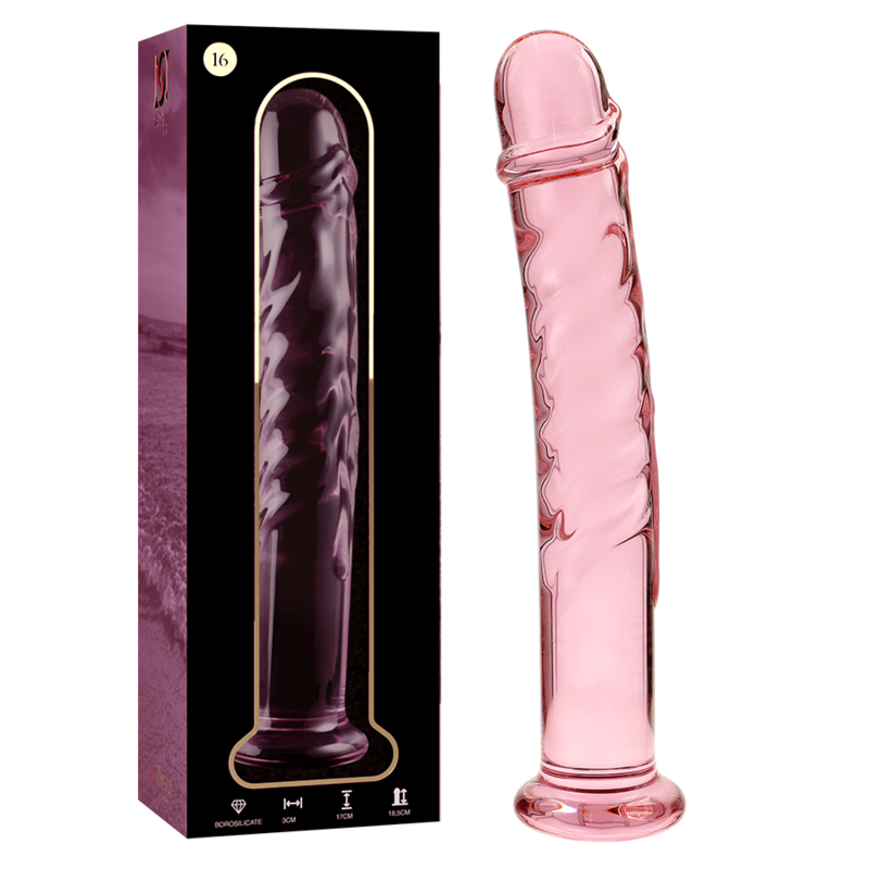 NEBULA SERIES BY IBIZA - MODELL 16 DILDO BOROSILIKATGLAS KLAR 18.5 CM -O- 3 CM