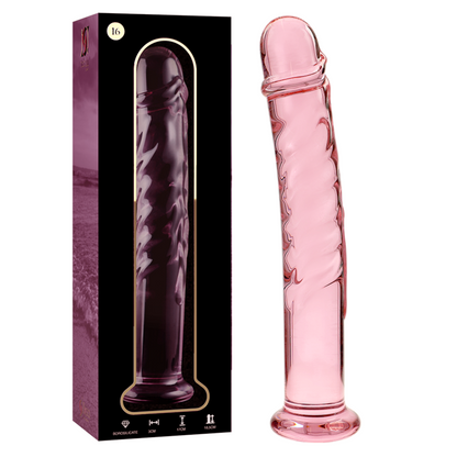 NEBULA SERIES BY IBIZA - MODELL 16 DILDO BOROSILIKATGLAS KLAR 18.5 CM -O- 3 CM