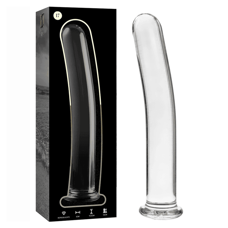 NEBULA SERIES BY IBIZA - MODELL 17 DILDO BOROSILIKATGLAS KLAR 18.5 CM -O- 3 CM - Vanelion Paradise