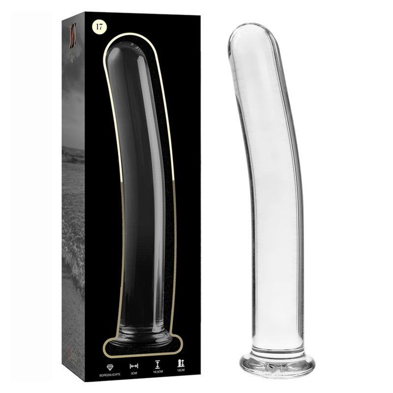 NEBULA SERIES BY IBIZA - MODELL 17 DILDO BOROSILIKATGLAS KLAR 18.5 CM -O- 3 CM