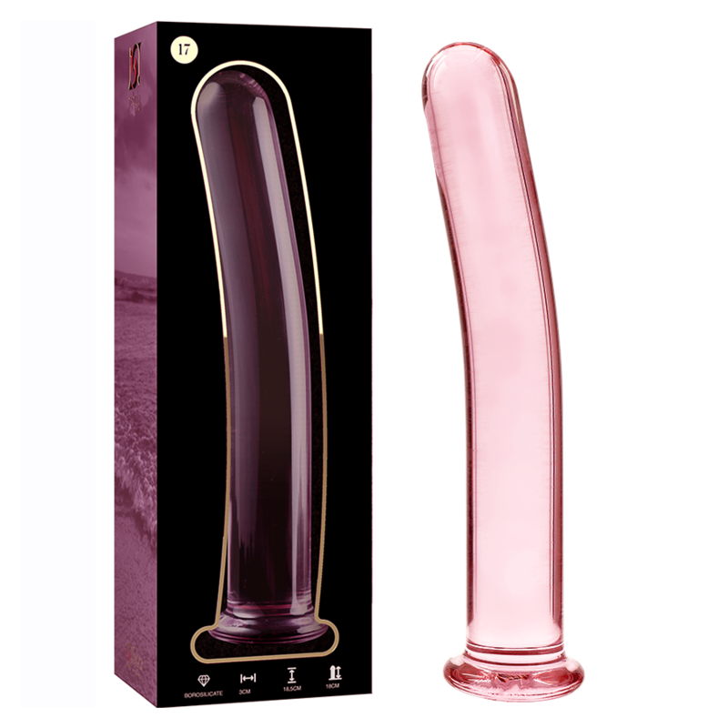 NEBULA SERIES BY IBIZA - MODELL 17 DILDO BOROSILIKATGLAS KLAR 18.5 CM -O- 3 CM