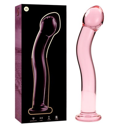 NEBULA SERIES BY IBIZA - MODELL 18 DILDO BOROSILIKATGLAS KLAR 18.5 CM -O- 3.5 CM