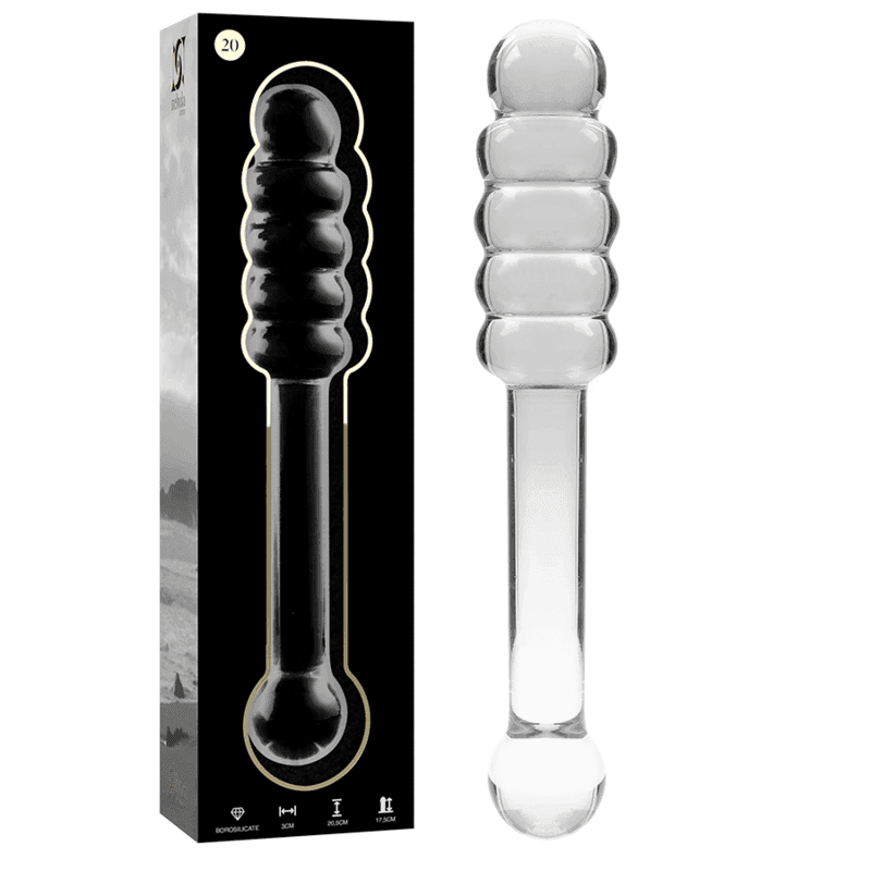 NEBULA SERIES BY IBIZA - MODELL 20 DILDO BOROSILIKATGLAS KLAR 20.5 CM -O- 3 CM - Vanelion Paradise