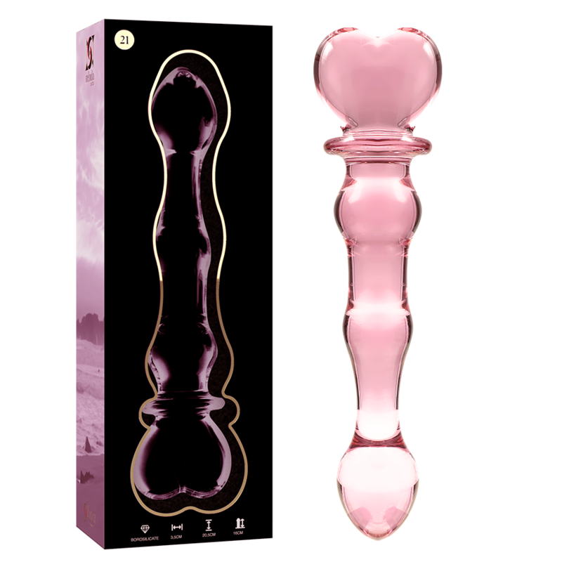 NEBULA SERIES BY IBIZA - MODELL 21 DILDO BOROSILIKATGLAS KLAR 20.5 CM -O- 3.5 CM