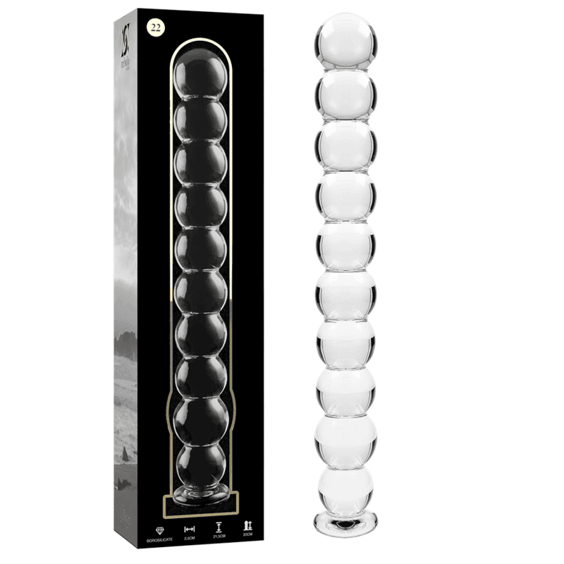 NEBULA SERIES BY IBIZA - MODELL 22 DILDO BOROSILIKATGLAS KLAR 21.5 CM -O- 2.5 CM - Vanelion Paradise