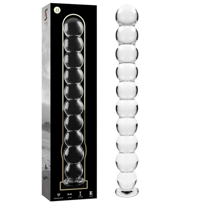 NEBULA SERIES BY IBIZA - MODELL 22 DILDO BOROSILIKATGLAS KLAR 21.5 CM -O- 2.5 CM