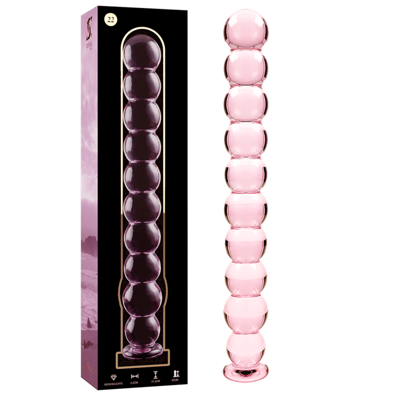 NEBULA SERIES BY IBIZA - MODELL 22 DILDO BOROSILIKATGLAS KLAR 21.5 CM -O- 2.5 CM