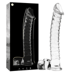 NEBULA SERIES BY IBIZA - MODELL 23 DILDO BOROSILIKATGLAS KLAR 21.5 CM -O- 4 CM - Vanelion Paradise