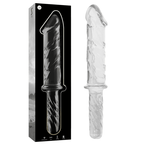 NEBULA SERIES BY IBIZA - MODELL 24 DILDO BOROSILIKATGLAS KLAR 28.5 CM -O- 5 CM - Vanelion Paradise
