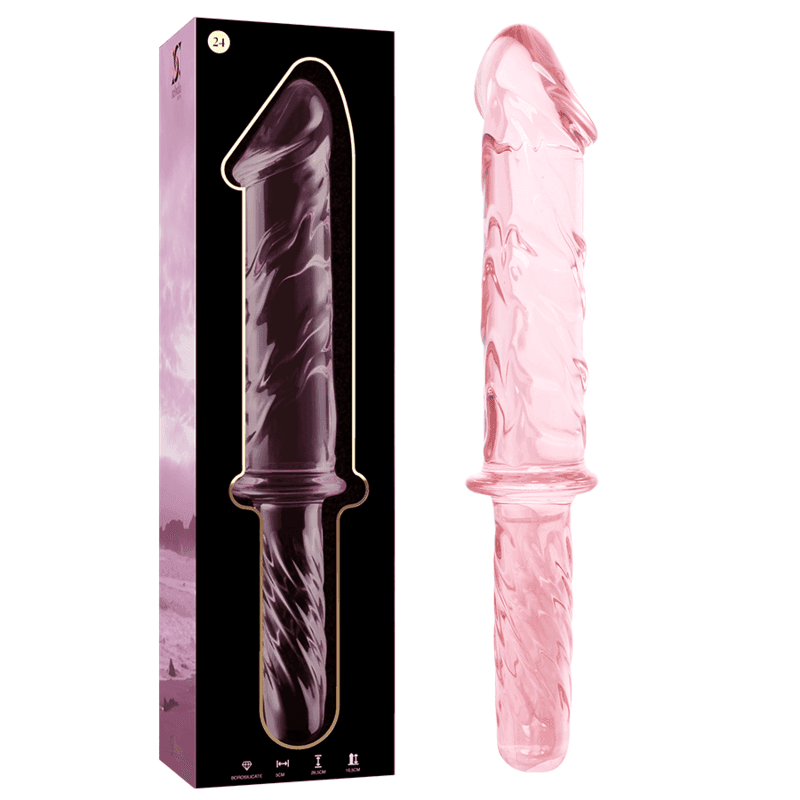 NEBULA SERIES BY IBIZA - MODELL 24 DILDO BOROSILIKATGLAS KLAR 28.5 CM -O- 5 CM - Vanelion Paradise