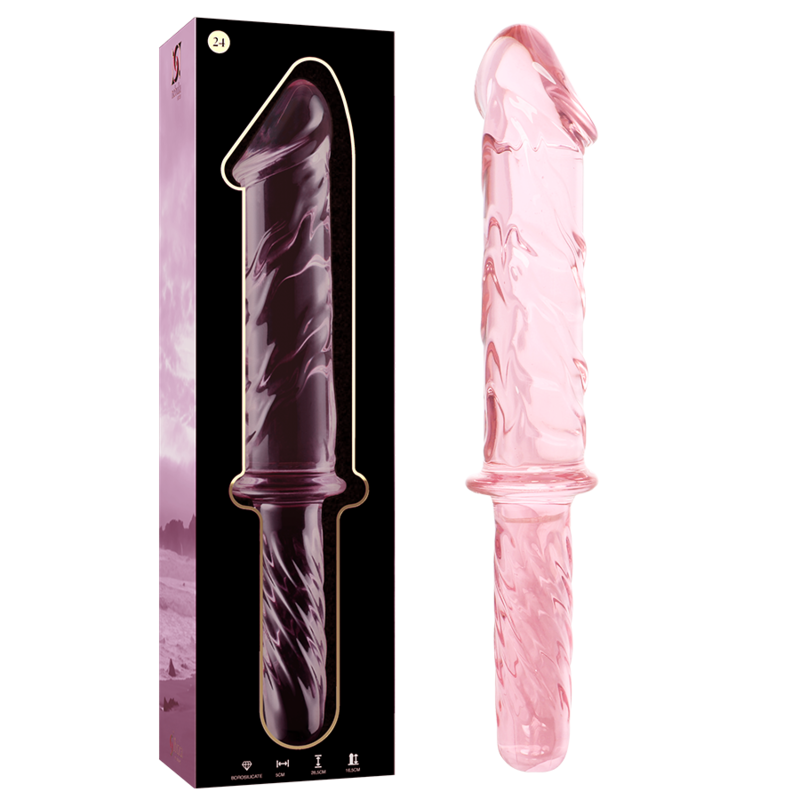 NEBULA SERIES BY IBIZA - MODELL 24 DILDO BOROSILIKATGLAS KLAR 28.5 CM -O- 5 CM