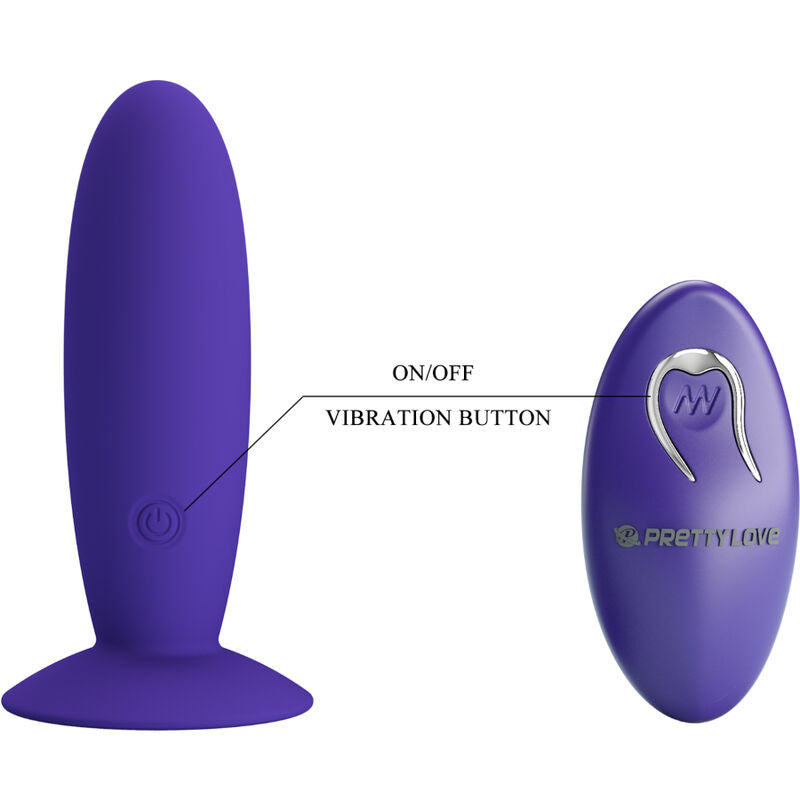 PRETTY LOVE - JUGENDPLUG ANALVIBRATOR MIT FERNBEDIENUNG VIOLETT