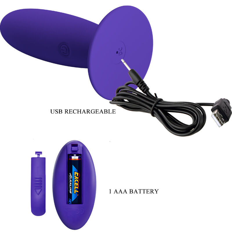 PRETTY LOVE - JUGENDPLUG ANALVIBRATOR MIT FERNBEDIENUNG VIOLETT