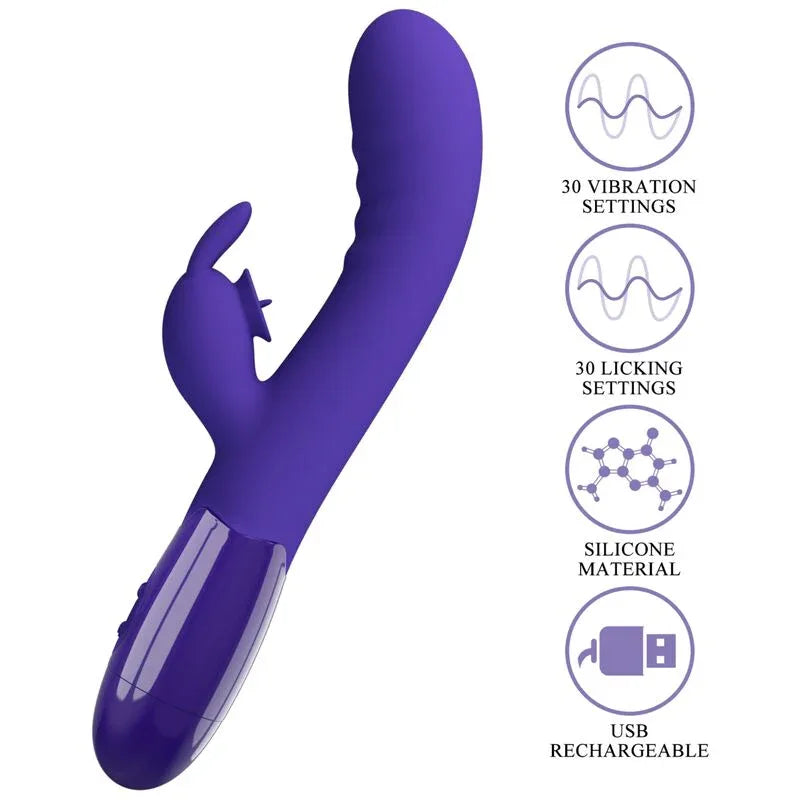 PRETTY LOVE - CERBERUS YOUTH VIOLET RABBIT VIBRATOR - Vanelion Paradise
