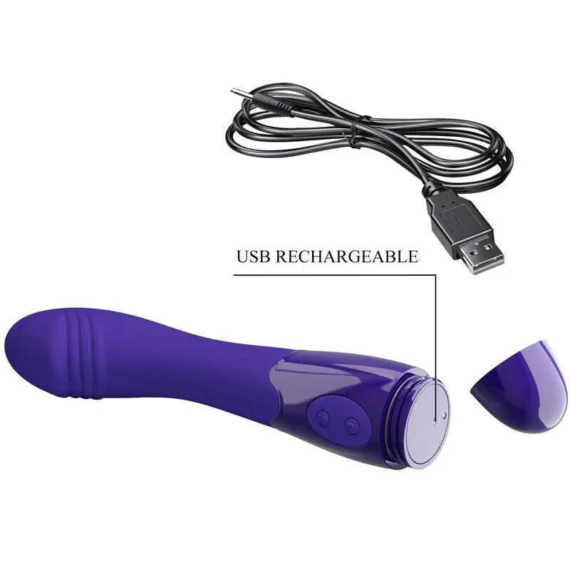 PRETTY LOVE - ELEMENTAL YOUTH VIOLET VIBRATOR DILDO - Vanelion Paradise