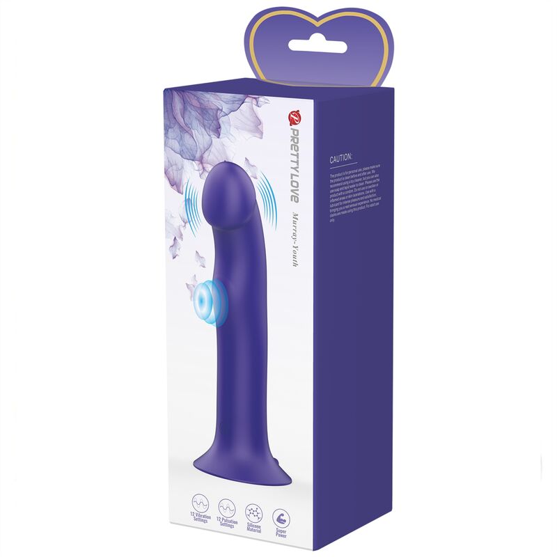 PRETTY LOVE - MURRAY YOUTH VIBRIERENDER DILDO & WIEDERAUFLADBARER VIOLETT