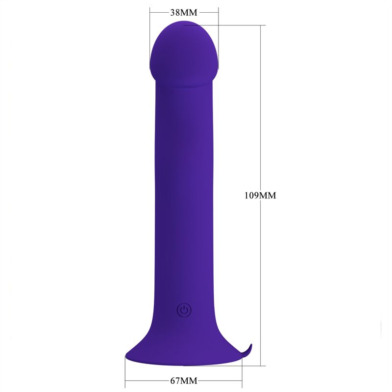 PRETTY LOVE - MURRAY YOUTH VIBRIERENDER DILDO & WIEDERAUFLADBARER VIOLETT