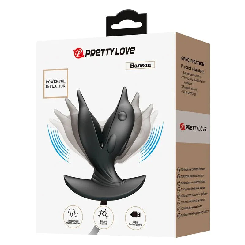 PRETTY LOVE - AUFBLASBARER & WIEDERAUFLADBARER DELFIN ANALSPLUG - Vanelion Paradise