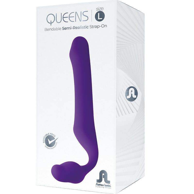 ADRIEN LASTIC  QUEENS STRAP-ON FLEXIBEL VIOLETT GRÖSSE L - Vanelion Paradise