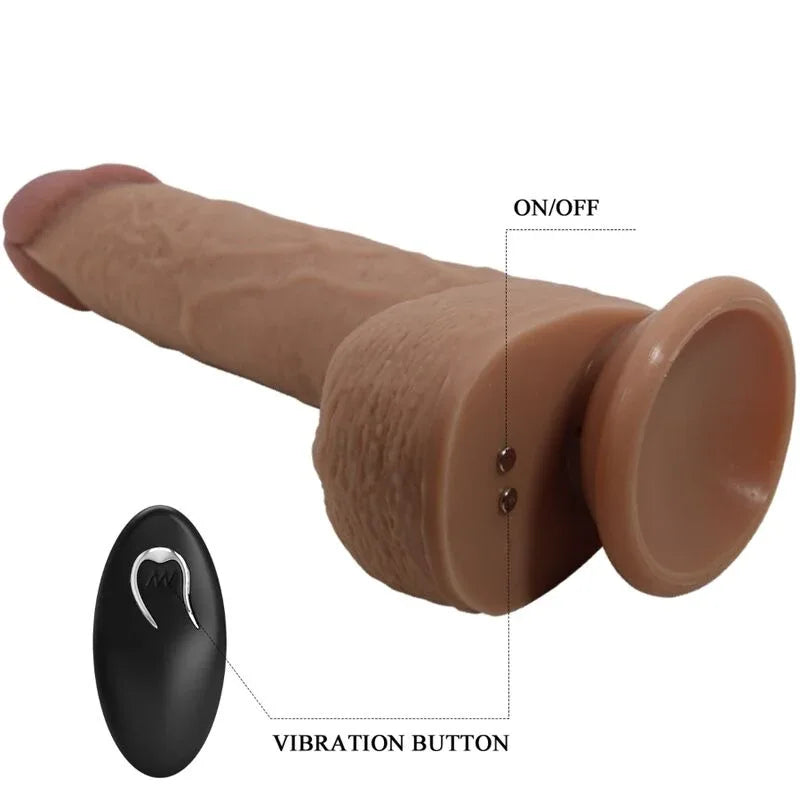 PRETTY LOVE - TOMMY REALISTISCHER DILDO-VIBRATOR 22.5 CM - Vanelion Paradise