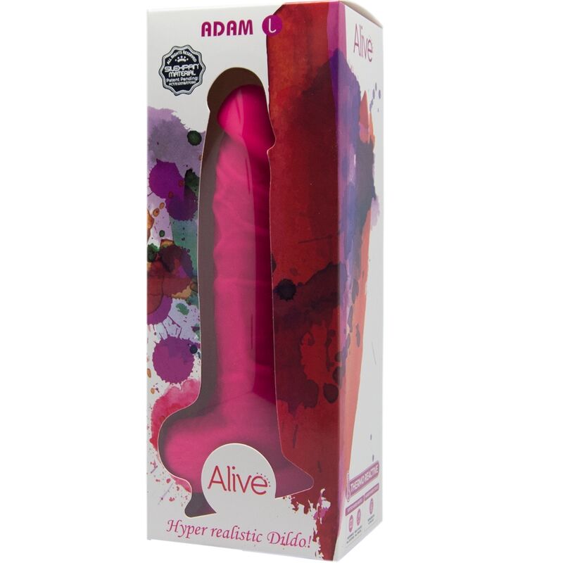 ALIVE - ADAM L REALISTISCHER PENIS FUCHSIA 19 CM