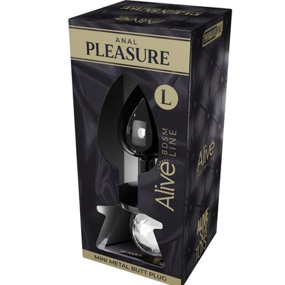 ALIVE - ANAL PLEASURE MINI PLUG METALL WEISS GRÖSSE L