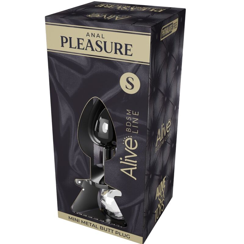 ALIVE - ANAL PLEASURE MINI PLUG METALL WEISS GRÖSSE S