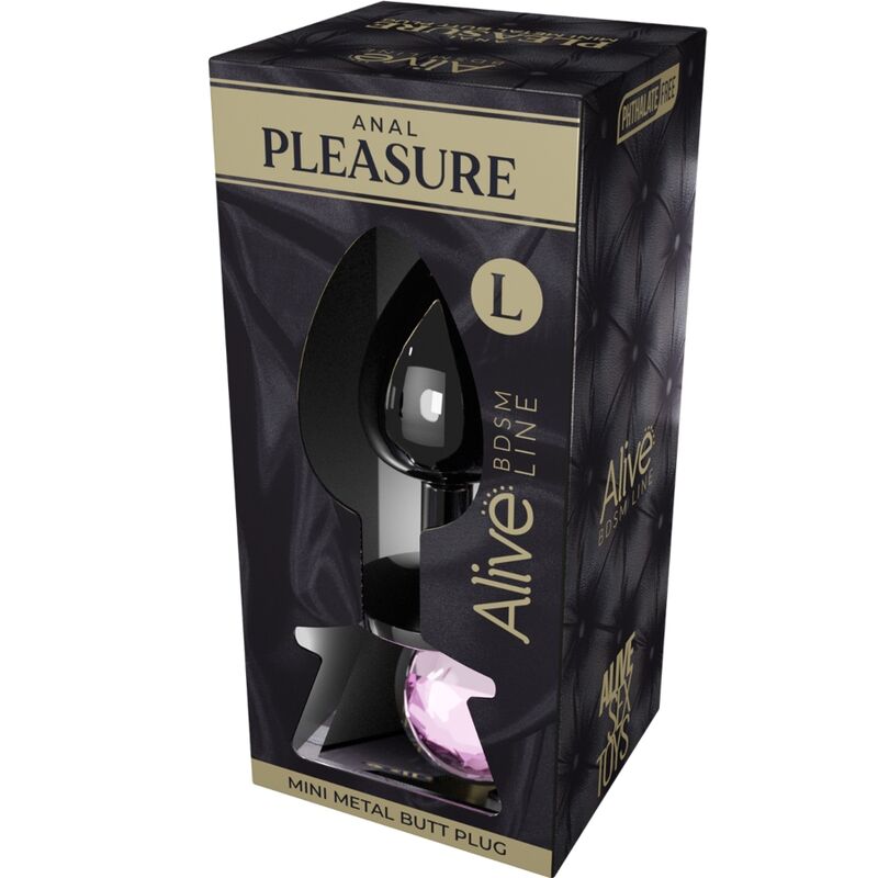 ALIVE - ANAL PLEASURE MINI PLUG METALL ROSA GRÖSSE L